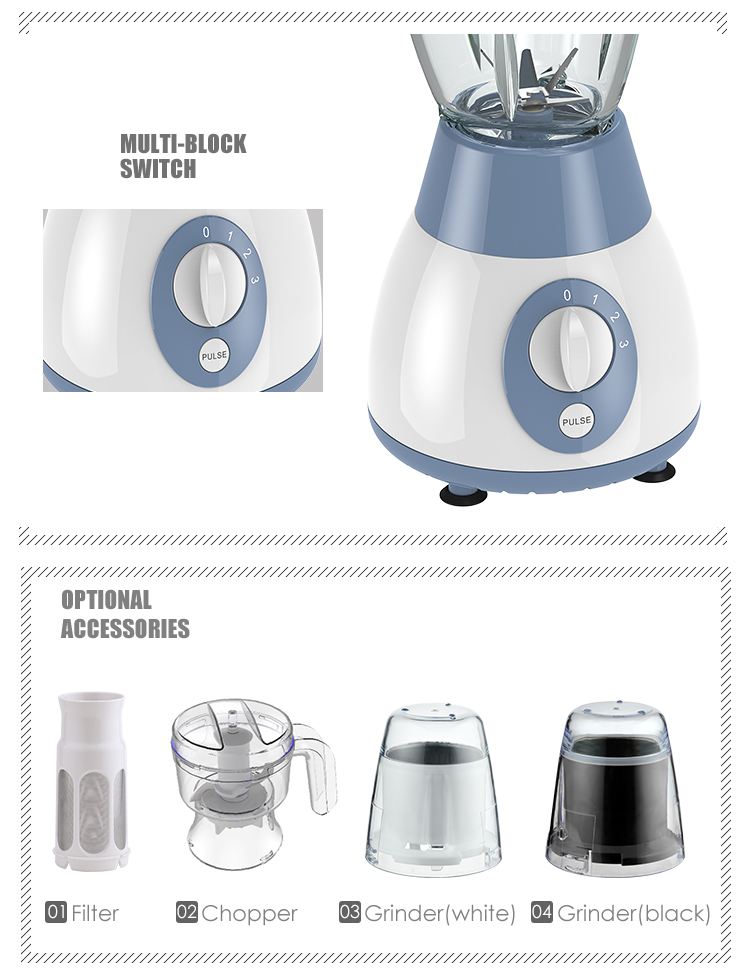 O Juicer portátil do aparelho de cozinha engarrafa o mini misturador misturador 1.5L