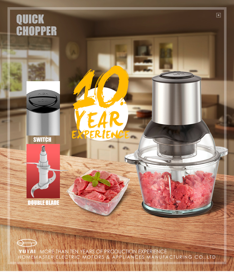 Processador de alimentos Liquidificador Picador de vegetais elétrico Picador de carne multifuncional