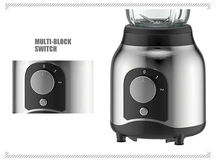 Liquidificador de suco de alta velocidade de venda quente, liquidificador smoothie maker com frasco de vidro 1.0