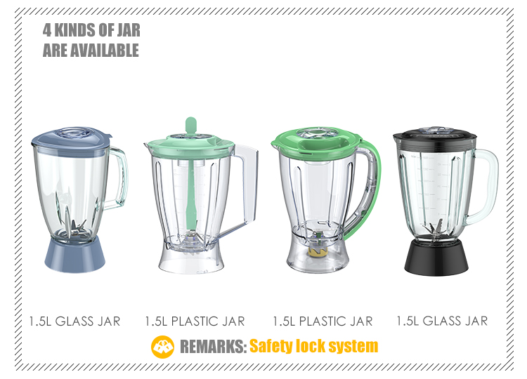 O Juicer portátil do aparelho de cozinha engarrafa o mini misturador misturador 1.5L