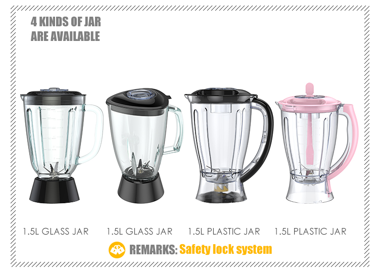 Liquidificador de cozinha com velocidade comercial ajustável