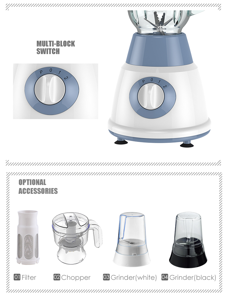Mélangeur commercial de ventes chaudes - Mélangeur de robot culinaire Juicer Smoothie Ice Crush