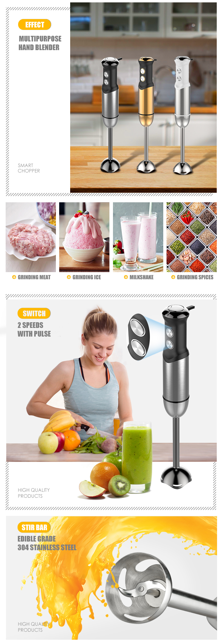 Blender à main de fruit