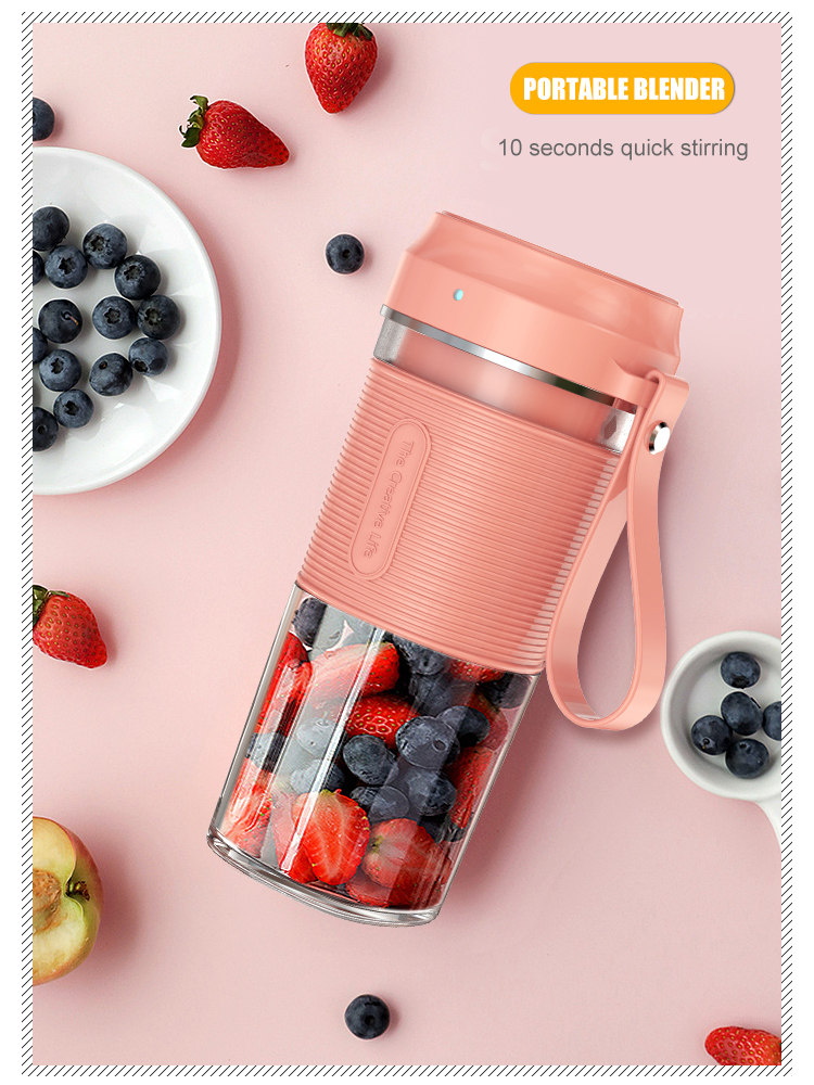 Mini mélangeur de jus USB rechargeable haute vitesse smoothie mélangeur portable presse-agrumes mélangeur portable