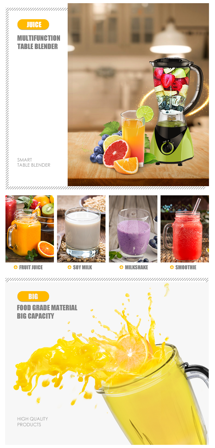 Mélangeur de fruits et d'aliments en pot de verre, offre spéciale 2019