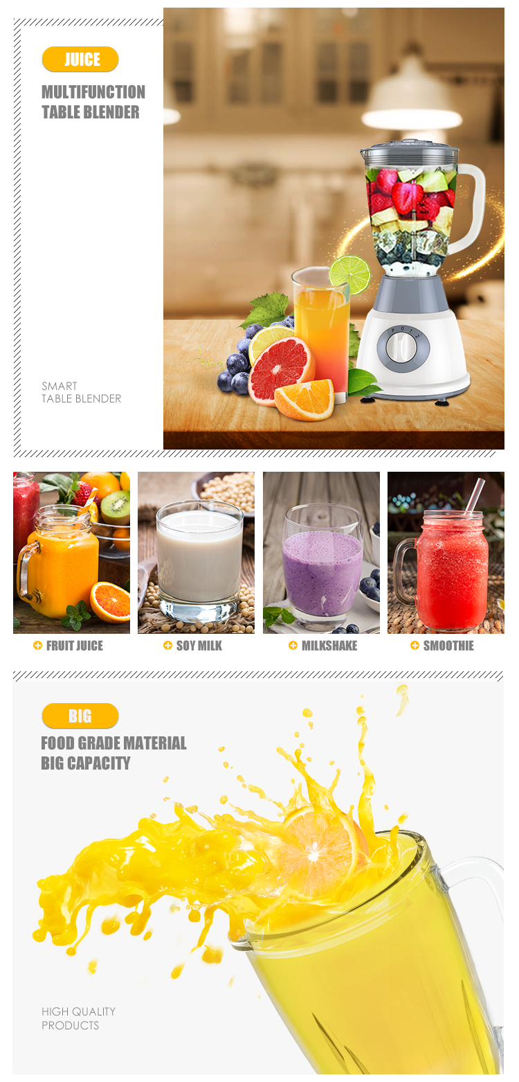 Mélangeur commercial de ventes chaudes - Mélangeur de robot culinaire Juicer Smoothie Ice Crush