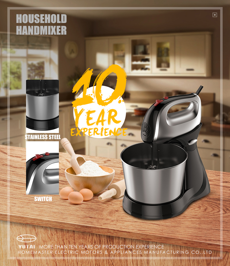 Mini mélangeur électrique à main avec bol, appareil de cuisine domestique, 300w, vente en gros